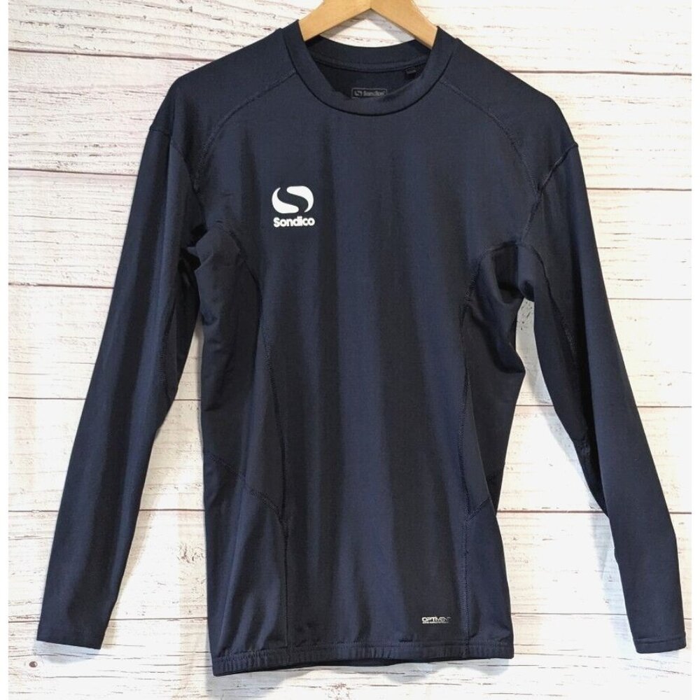 Sondico Optivent Cycling Men Jersey Black Long Sleeve Mesh Insert Stretch Size L